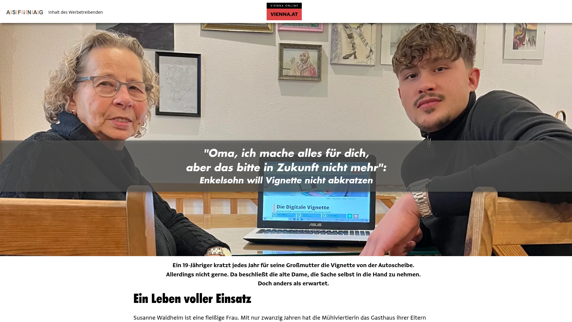 ASFINAG – Enkelsohn will Vignette nicht abkratzen